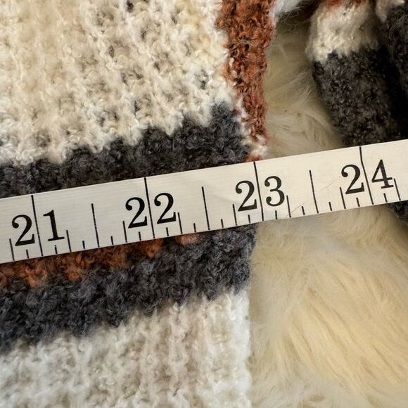 Pink Lily Striped Color Block Pullover Sweater Medium - Picture 7 of 8